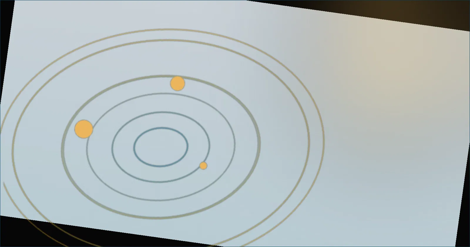 Illustration of a player scanning a shrinking battlefield map