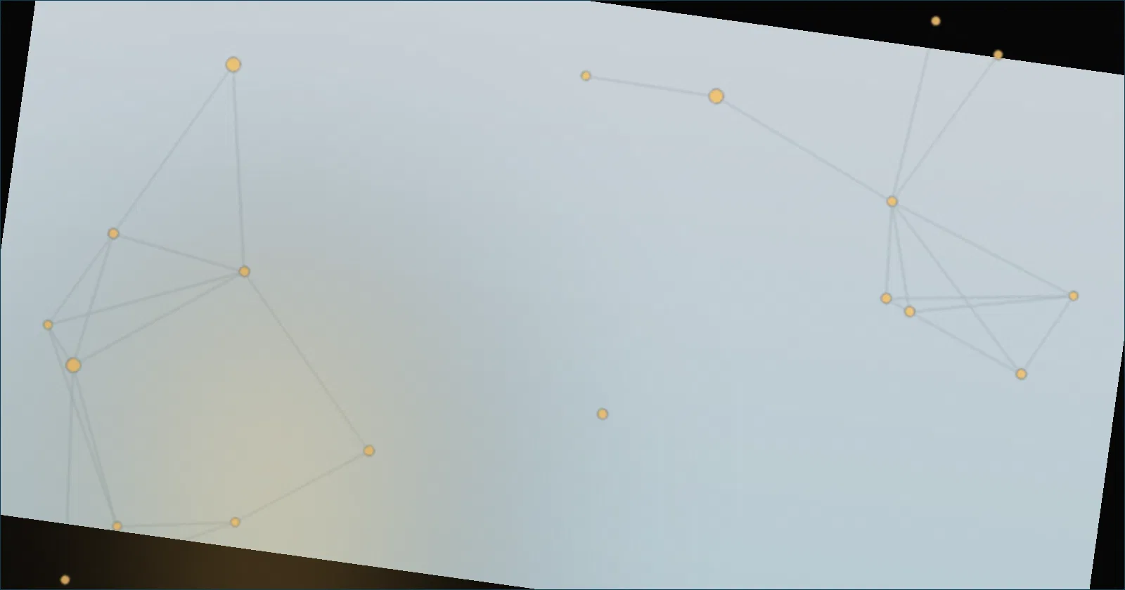 Illustration of a branching skill tree with glowing unlocked nodes